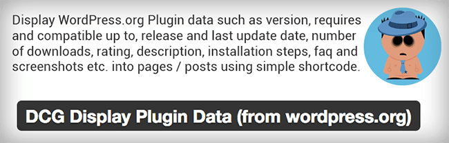 DCG Display Plugin Data